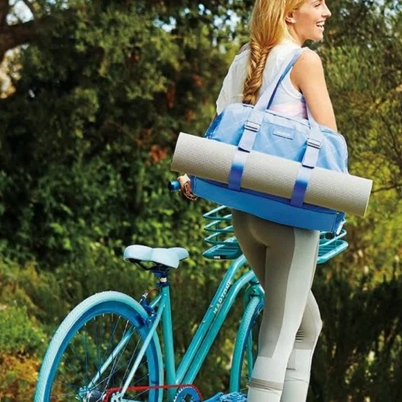 vera bradley preppy poly yoga sport bag - blue - Picture 3 of 10